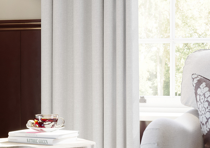 Hampshire (Blackout) Eyelet, Silver - Ready Made Curtains - Image 6